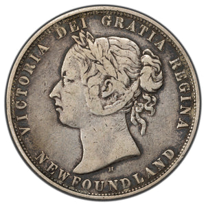 SOLD Newfoundland 1872-H 50 Cents Silver Coin