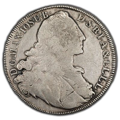 Germany Bavaria 1765 Thaler Silver Coin KM #519