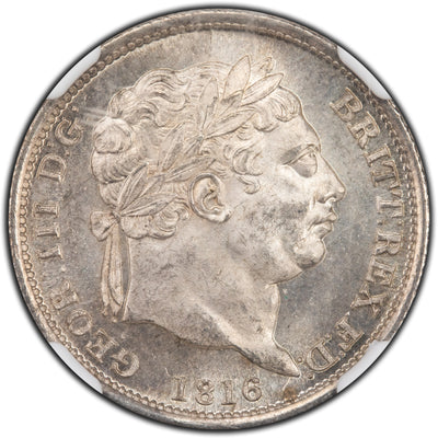 SOLD Great Britain 1816 1 One Shilling Silver Coin - NGC MS-65