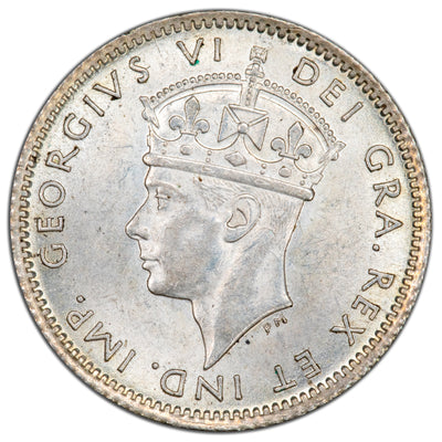 Newfoundland 1941 10 Cents Dime Silver Coin - AU-58