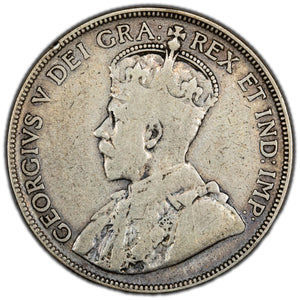 SOLD Canada 1934 50 Cents Half Dollar Silver Coin - VG/F