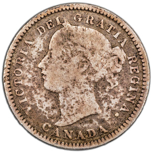 SOLD Canada 1881-H Obverse 1 10 Cents Dime Silver Coin - G-6
