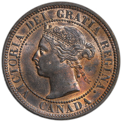 Canada 1884 Obverse #2 One Large Cent - Brilliant Uncirculated