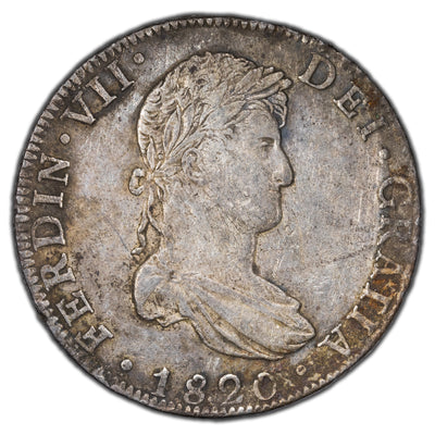 SOLD Mexico 1820 Mo-JJ 8 Reales Silver Coin KM #111