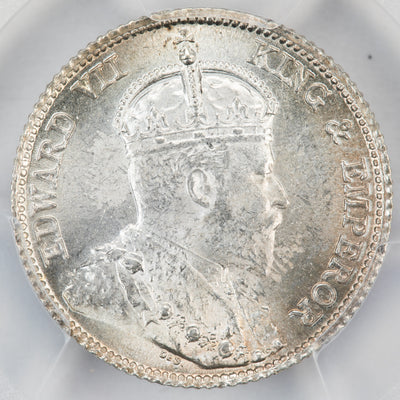 SOLD Hong Kong 1903 10 Cents Silver Coin KM #13 - PCGS MS-63