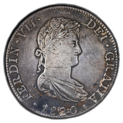 SOLD Mexico 1820 Mo-JJ 8 Reales Silver Coin KM #111