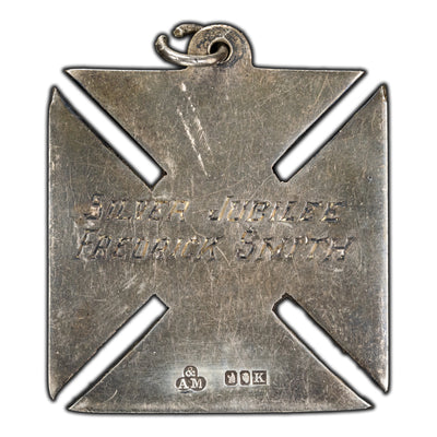 Ireland C.1930's Alright & Marshall Sacred Heart Silver Cross - Fredrick Smith Silver Jubilee