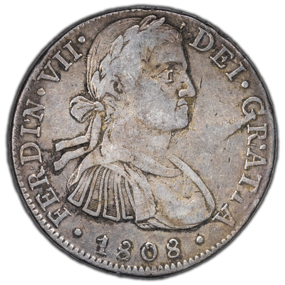SOLD Mexico 1808 Mo-TH 8 Reales Silver Coin KM #110 Ferdinand VII