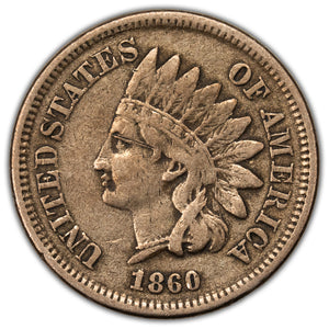 SOLD United States 1860 1 Indian Head Cent Coin