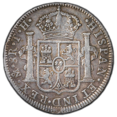 SOLD Mexico 1808 Mo-TH 8 Reales Silver Coin KM #110 Ferdinand VII