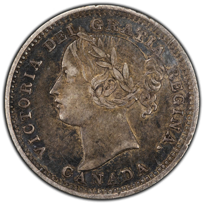 SOLD Canada 1894 Obverse 6 10 Cents Dime Silver Coin - ICCS EF-40