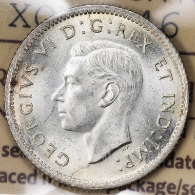 Canada 1942 10 Cents Dime Silver Coin - ICCS MS-64