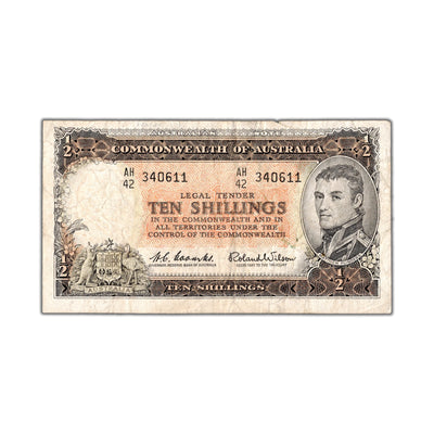 Australia N.D (1961-65) 10 Shillings Note P #33 - Circulated