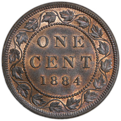 Canada 1884 Obverse #2 One Large Cent - Brilliant Uncirculated