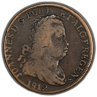 Portugal 1812 40 Reis Coin Gomes #JR10