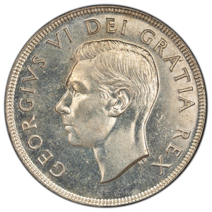 SOLD Canada 1950 SWL $1 Silver Dollar Coin - AU-55