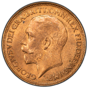 SOLD Great Britain 1922 Farthing Coin KM #808.2