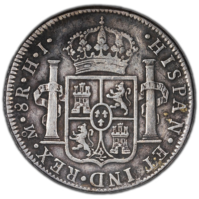 SOLD Mexico 1810 Mo-HJ 8 Reales Silver Coin KM #110 - Minor Graffiti