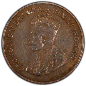 SOLD Canada 1925 1 One Small Cent Coin - Cleaned