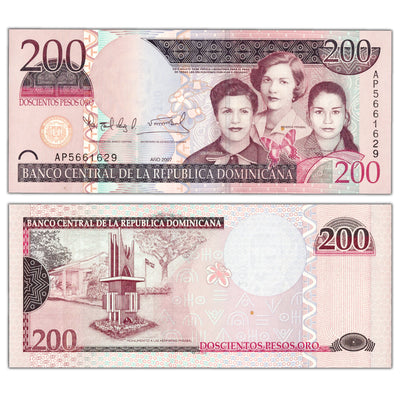 Dominican Republic 2007 200 Pesos Oro Note P #178 - Choice Uncirculated