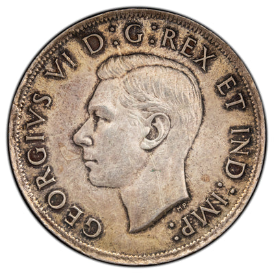 Canada 1937 $1 Silver Dollar Coin - Uncirculated (hairlines)