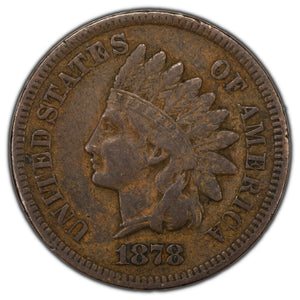 SOLD United States 1878 1 One Cent Indian Head Penny Coin