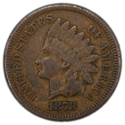 SOLD United States 1878 1 One Cent Indian Head Penny Coin