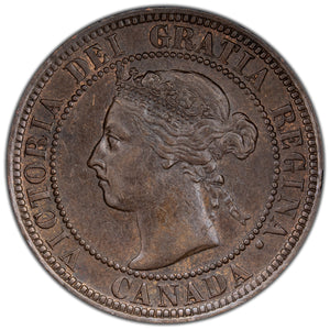 SOLD Canada 1896 1 Large Cent Coin - EF-45