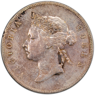 Hong Kong 1894 50 Fifty Cents Silver Coin