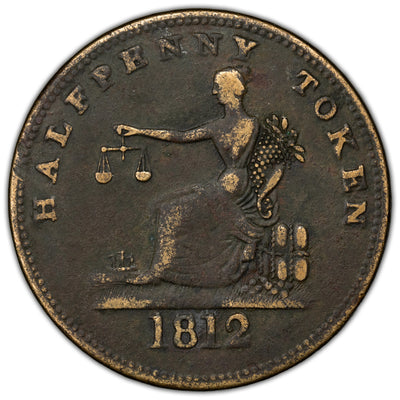 Lower Canada 1812 Tiffin Token LC-48-19 - Very Fine +