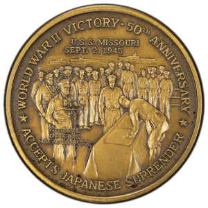 SOLD United States 1995 50th Anniversary Japanese Surrender Medal 44mm