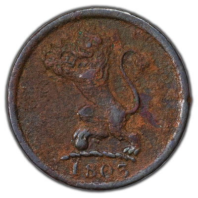 India 1803 1 Cash Coin KM #315