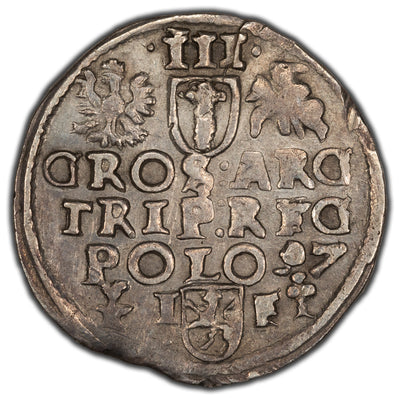 SOLD Poland 1597 Lublin 3 Grosze Silver Coin