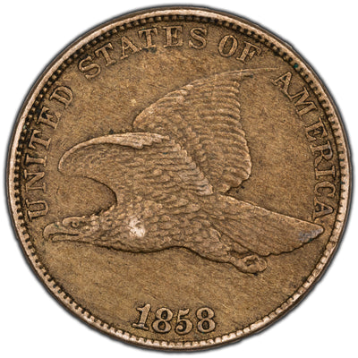 SOLD Untied Sates 1858 Large Letters Flying Eagle Cent Coin