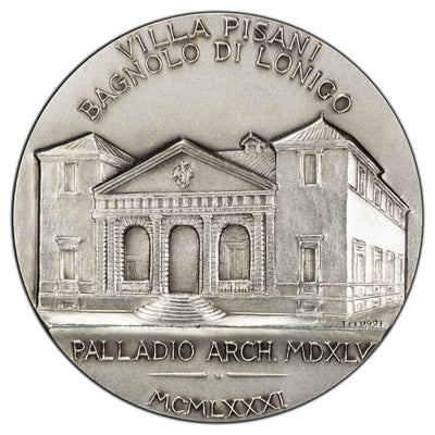Italy 1981 Villa Pisani .800 Silver Medal 50mm