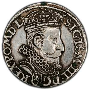 SOLD Poland 1601 Kraków 3 Grosze Silver Coin