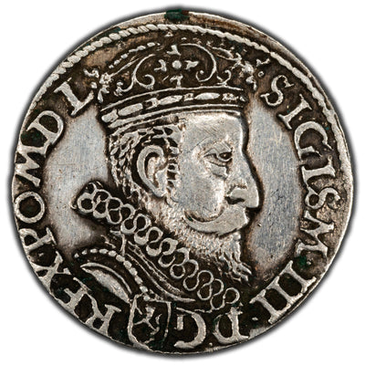 SOLD Poland 1601 Kraków 3 Grosze Silver Coin