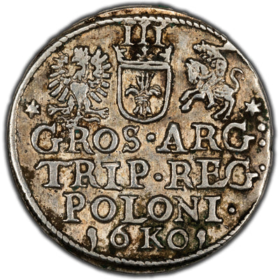 SOLD Poland 1601 Kraków 3 Grosze Silver Coin