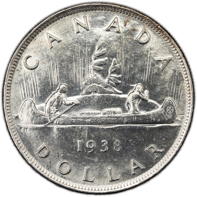 SOLD Canada 1938 $1 Silver Dollar Coin - Cleaned