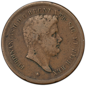 SOLD Italian States Naples 1840 10 Tornesi Coin KM #331