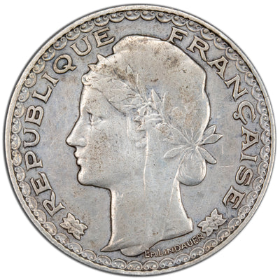 SOLD French Indochina 1931 Piastre Silver Coin - Cleaned / Damage