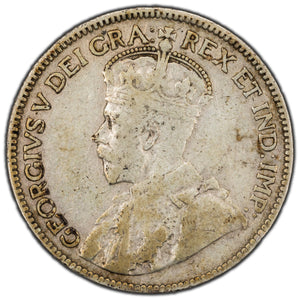 SOLD Canada 1914 25 Cents Quarter Silver Coin