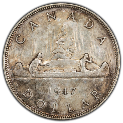 SOLD Canada 1947 Blunt 7 $1 Silver Dollar Coin - Key Date