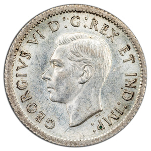 SOLD Canada 1940 10 Cents Dime Silver Coin - AU+