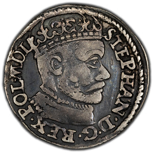 SOLD Poland 1584 Olkusz 3 Grosze Silver Coin
