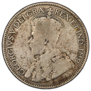 SOLD Canada 1921 25 Cents Quarter Silver Coin - VG