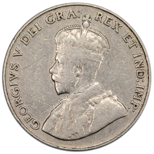 SOLD Canada 1925 5 Cents Nickel Coin - VG-10