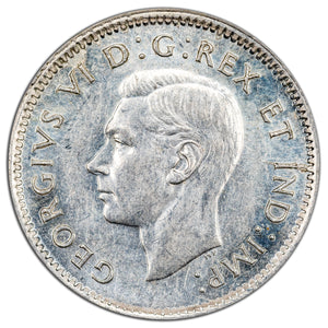 SOLD Canada 1943 10 Cents Dime Silver Coin - AU