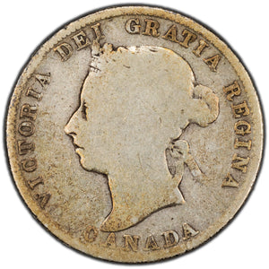 SOLD Canada 1888 Narrow 8's 25 Cents Quarter Silver Coin