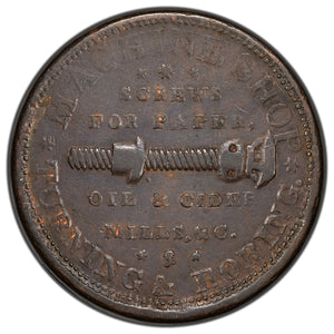 SOLD United States 1835 Hard Times Token - N. Starbuck & Son HT #36g